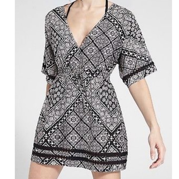 Athleta Other - Athleta silk cotton blend swim cover-up dress